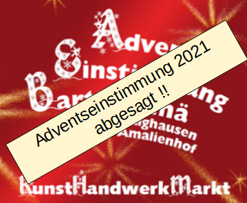Absage Adventseinstimmung 2021